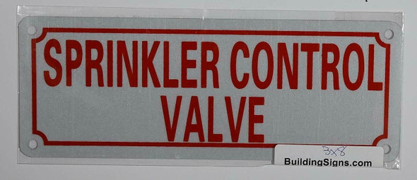 Sprinkler Control Valve Sign Sprinkler Control Valve Sign