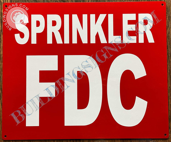 Sprinkler FDC  - Sprinkler fire Department Connection   Sign Sprinkler FDC  - Sprinkler fire Department Connection   Sign