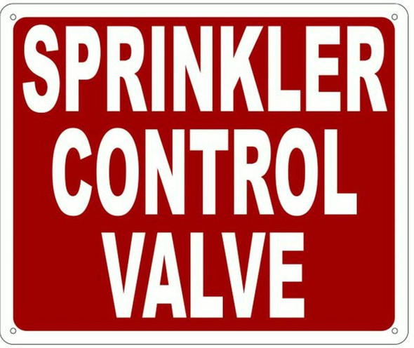 SPRINKLER CONTROL VALVE   Sign