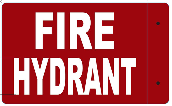 FIRE Hydrant Projection-FIRE Hydrant Projection 3D Sign