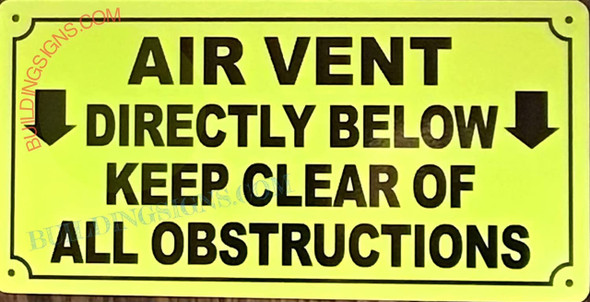 AIR Vent   Sign AIR Vent   Sign