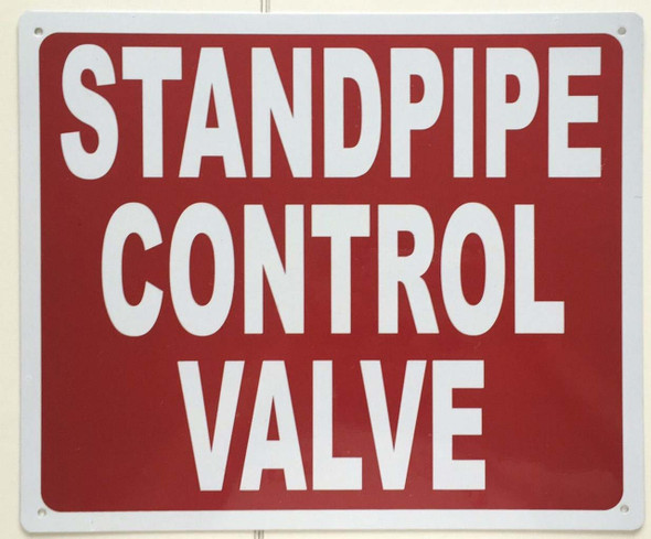 Standpipe Control Valve - Sign Standpipe Control Valve - Sign