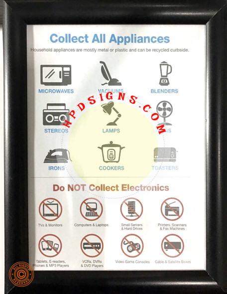 NYC electronic recycle sign