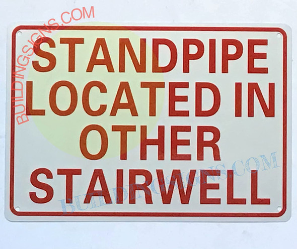 Standpipe LCOATED in Other STAIRWELL Sign Standpipe LCOATED in Other STAIRWELL Sign