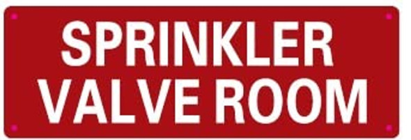 Sprinkler Valve Room Sign Sprinkler Valve Room Sign