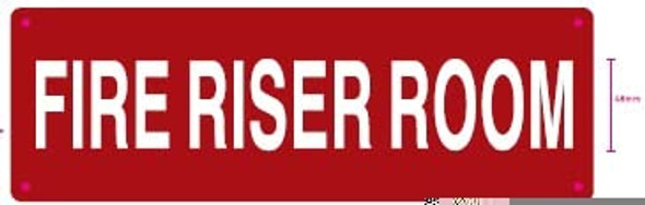 FIRE Riser Room Sign FIRE Riser Room Sign