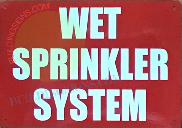 WET SPRINKLER SYSTEM