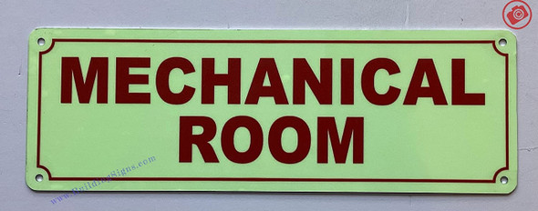 Photoluminescent MECHANICAL ROOM/ GLOW IN THE DARK FIRE MECHANICAL ROOM