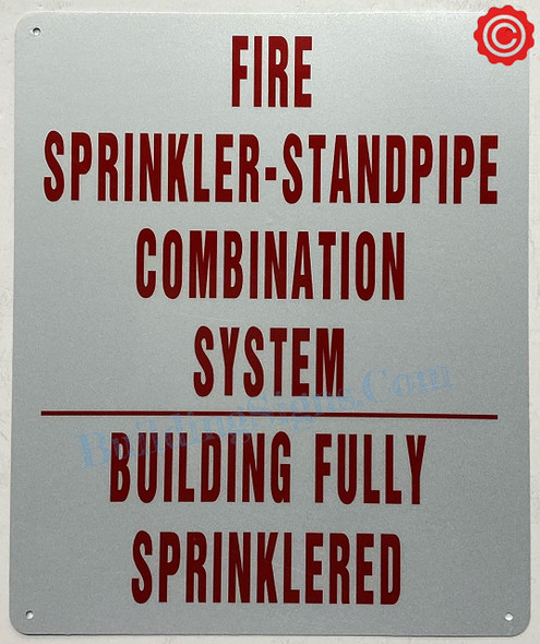 FIRE SPRINKLER STANDPIPE COMBINATION SYSTEM BUILDING FULLY SPRINKLED