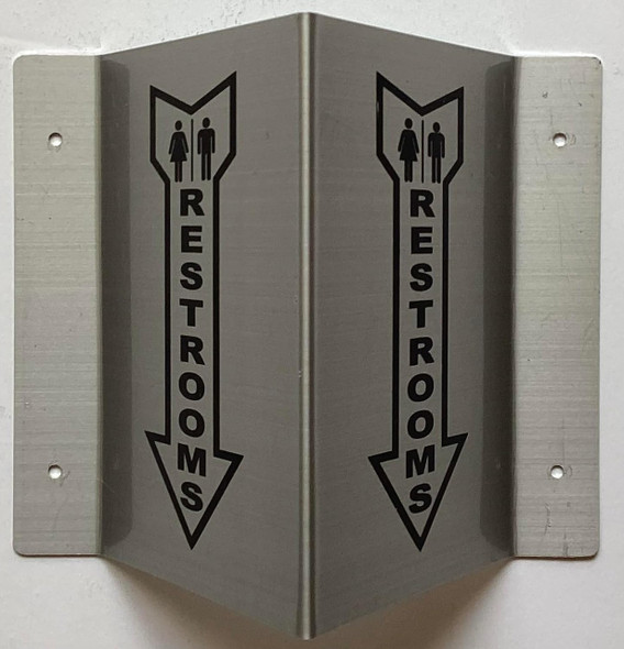 Corridor Unisex restroom-Unisex restroom Hallway Sign