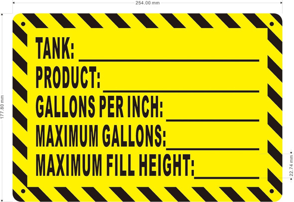 TANK DATA Sign TANK DATA Sign
