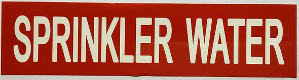 Sprinkler water sticker Sign