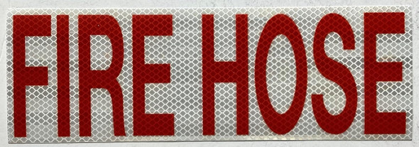 FIRE HOSE STICKER Sign FIRE HOSE STICKER Sign