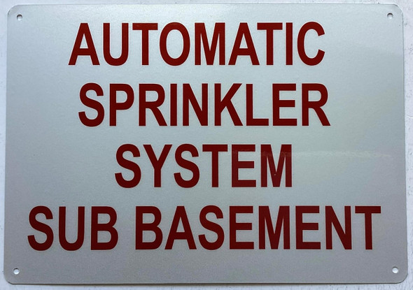AUTOMATIC SPRINKLER SYSTEM SUB BASEMENT AUTOMATIC SPRINKLER SYSTEM SUB BASEMENT