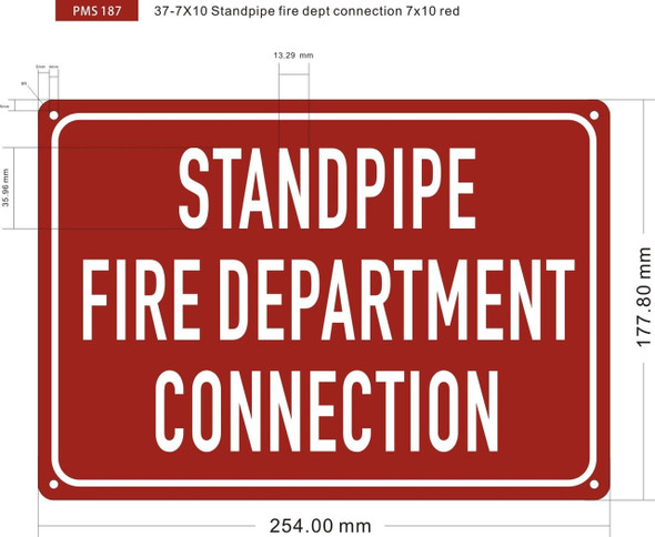 Standpipe fire department connection