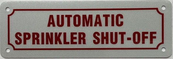 Automatic sprinkler shut-off Automatic sprinkler shut-off