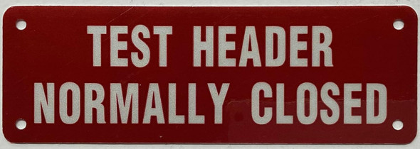 Test Header normally closed Test Header normally closed