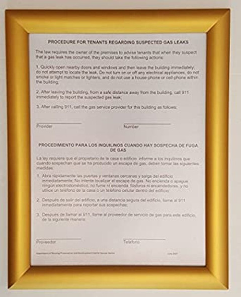 HPD Gas Leak Sign HPD Gas Leak Sign