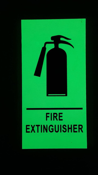 Glow-In-the-Dark-Photoluminescent, Aluminum, double sided tape Sign Glow-In-the-Dark-Photoluminescent, Aluminum, double sided tape Sign