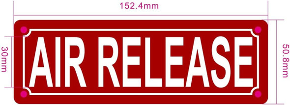 Air Release Sign Air Release Sign