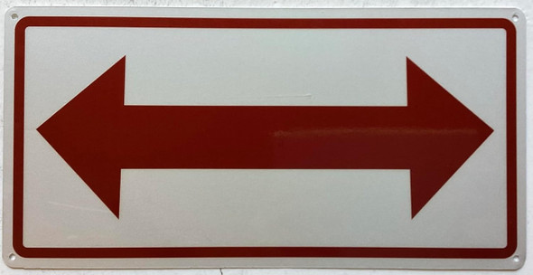 Bidirectional Arrow - ARROW BOTH SIDES Sign Bidirectional Arrow - ARROW BOTH SIDES Sign