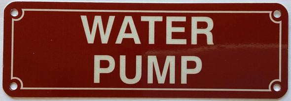 WATER PUMP Sign WATER PUMP Sign