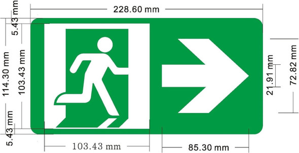 Glow-In-the-Dark Aluminium Sign