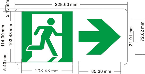 Glow-In-the-Dark Aluminium Sign