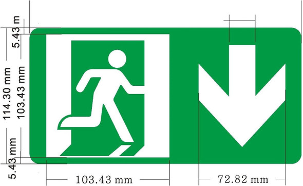 Glow-In-the-Dark sticker/sign Sign Glow-In-the-Dark sticker/sign Sign