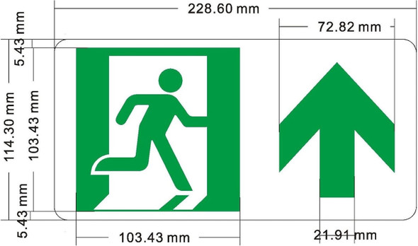 Glow-In-the-Dark sticker/sign Sign Glow-In-the-Dark sticker/sign Sign