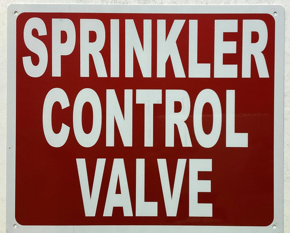 SPRINKLER CONTROL VALVE Sign SPRINKLER CONTROL VALVE Sign