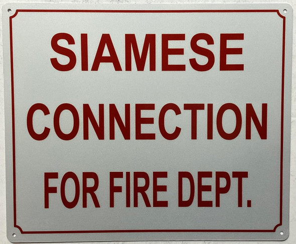 Siamese connection for fire department Siamese connection for fire department