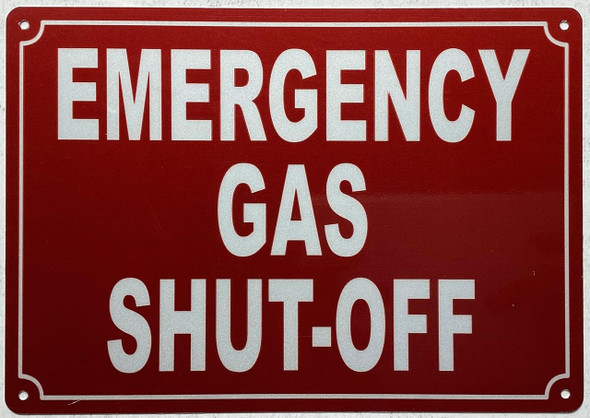 EMERGENCY GAS SHUT-OFF EMERGENCY GAS SHUT-OFF