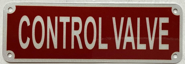 CONTROL VALVE Sign CONTROL VALVE Sign