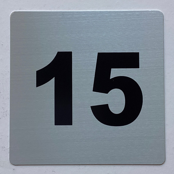 Apartment number 15 Sign
