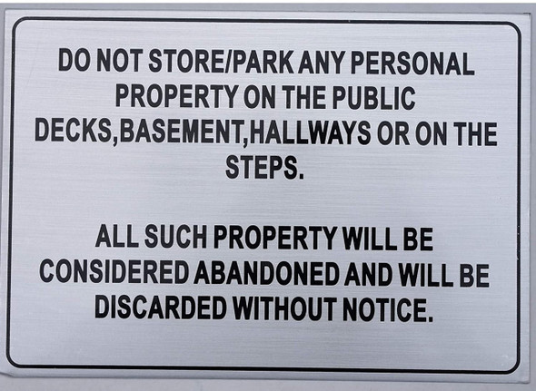 DO NOT Store in Hallway and STAIRWELL Sign DO NOT Store in Hallway and STAIRWELL Sign
