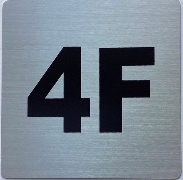 Apartment number 4F Sign