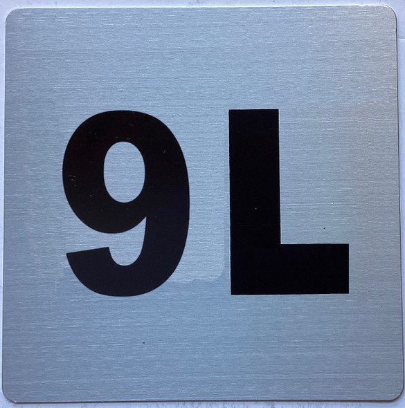 Apartment number 9L Sign