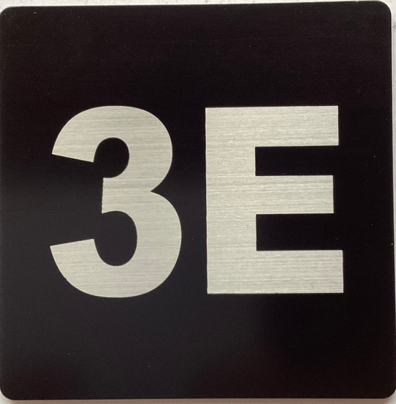 Apartment number 3E Sign