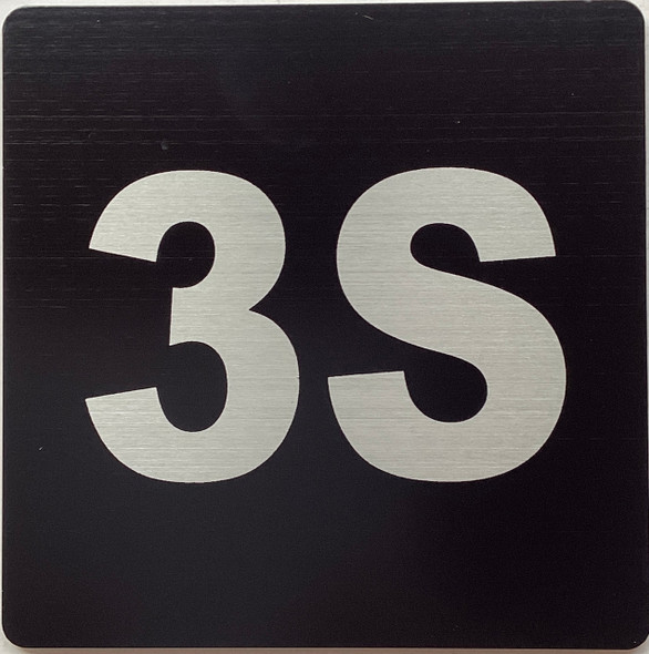 Apartment number 3S Sign