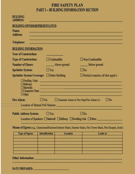 FIRE SAFETY PLAN FIRE SAFETY PLAN