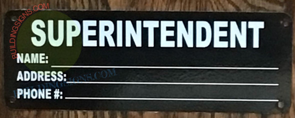 Janitor name/address-Superintendent Janitor name/address-Superintendent