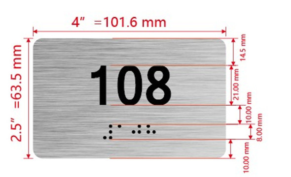 HOTEL APARTMENT NUMBER 108 SIGN