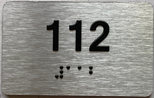 HOTEL APARTMENT NUMBER 112 SIGN