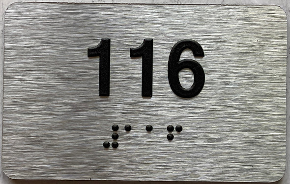 ADA APARTMENT NUMBER 116 SIGN