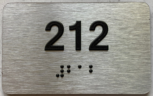 ADA APARTMENT NUMBER 212 SIGN