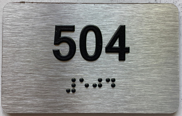 ADA APARTMENT NUMBER 504 SIGN