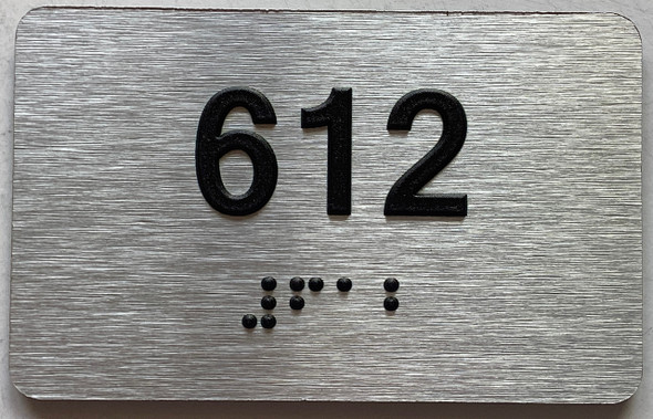 ADA APARTMENT NUMBER 612 SIGN