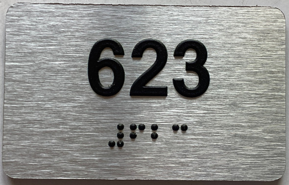 ADA APARTMENT NUMBER 623 SIGN