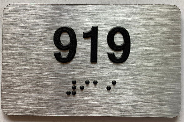ADA APARTMENT NUMBER 919 SIGN